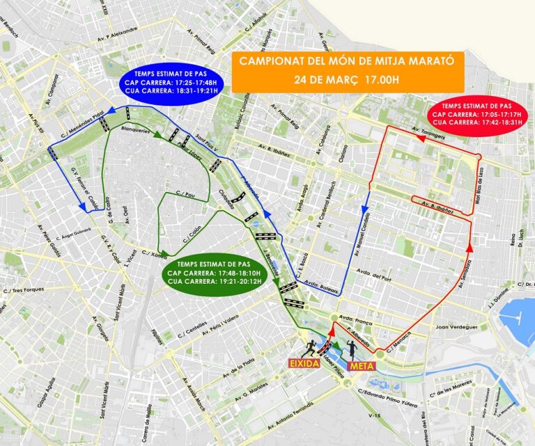 L’ajuntament de València prepara el dispositiu de seguretat pel Campionat Mundial de Mitja Marató