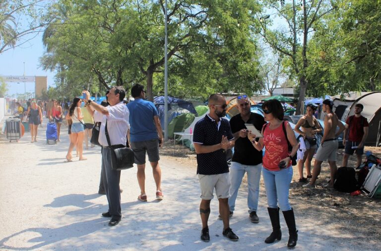 L’ajuntament de Borriana realitza l’última revisió del recinte de l’Arenal Sound abans del començament del Festival